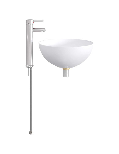 Lavabo da bagno Cromato 35,5 x 35,5 x 14,5 cm Metallo