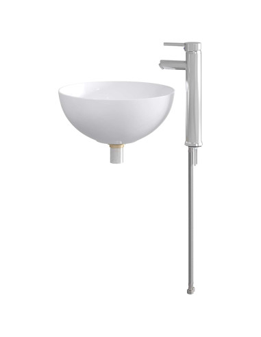 Lavabo da bagno Cromato 35,5 x 35,5 x 14,5 cm Metallo