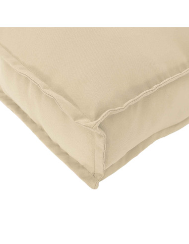 Cuscino Beige 60 x 60 x 12 cm Tessuto Oxford