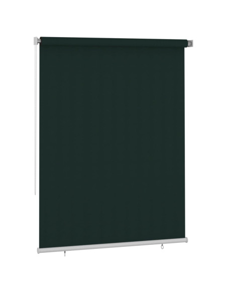 Tenda a Rullo per Esterni 180x230 cm Verde Scuro HDPE