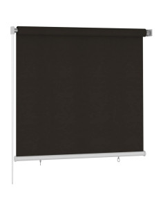 Tenda a Rullo per Esterni 160x140 cm Marrone HDPE