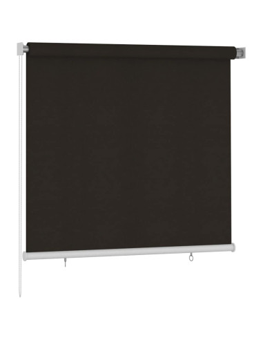 Tenda a Rullo per Esterni 160x140 cm Marrone HDPE