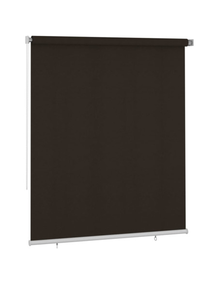 Tenda a Rullo per Esterni 200x230 cm Marrone HDPE