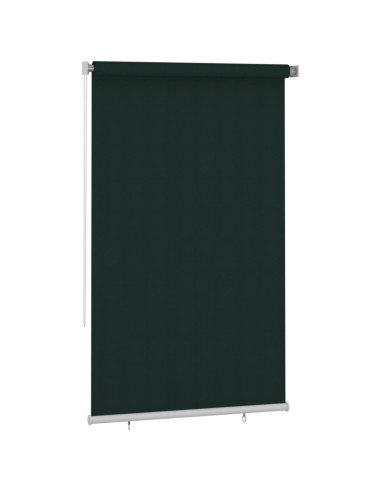 Tenda a Rullo per Esterni 140x230 cm Verde Scuro HDPE