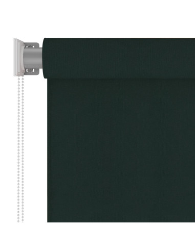 Tenda a Rullo per Esterni 220x140 cm Verde Scuro HDPE