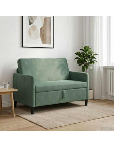 Divano con Storage Verde Mare 122 x 78 x 87 cm Poliestere