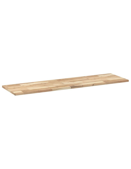Piano da Bagno Non Trattato 120x40x2cm Legno Massello di Acacia