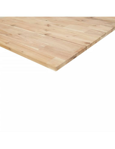 Piano da Bagno Non Trattato 120x40x2cm Legno Massello di Acacia