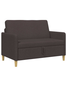 Divano con Storage Marrone Scuro 122 x 78 x 87 cm Poliestere 2
