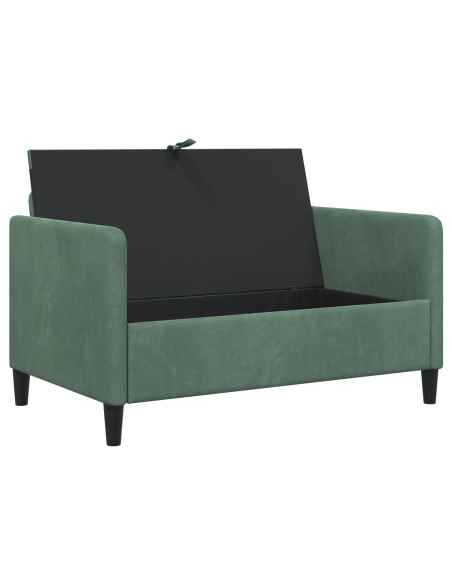 Divano con Storage Verde Mare 122 x 78 x 87 cm Poliestere