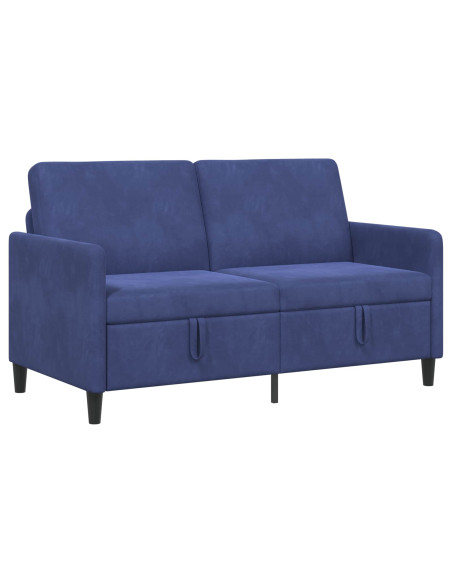 Divano con Storage Blu Polizia 152 x 78 x 87 cm Poliestere