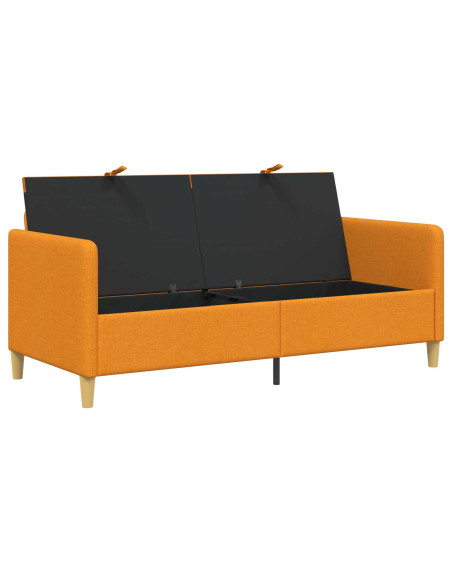 Divano con Storage Giallo Scuro 172 x 78 x 87 cm Poliestere