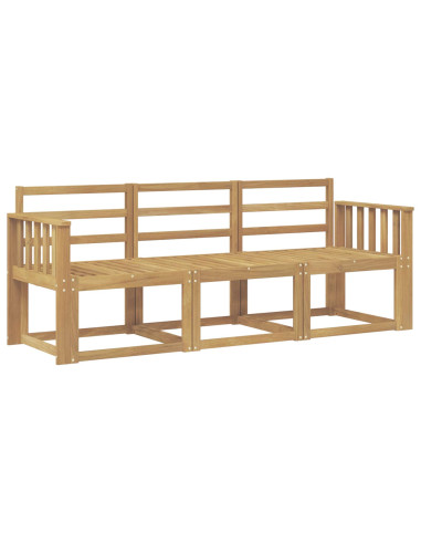 Set di divani da esterno 3 pcs Bianco 189,5 x 63 x 73 cm