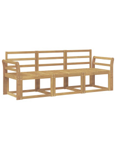 Set di divani da esterno 3 pcs Bianco 194 x 63 x 73 cm 2