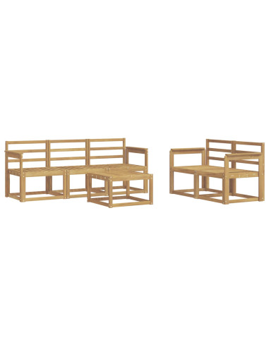 Set di divani da esterno 6 pcs Bianco 59 x 59 x 37 cm