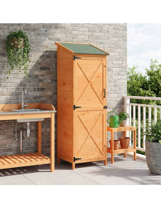 Capanno da Giardino Marrone 59,5 x 56 x 176,5 cm
