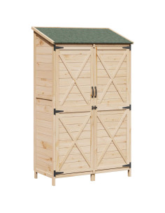 Capanno da Giardino Naturale 106 x 56 x 176,5 cm 2