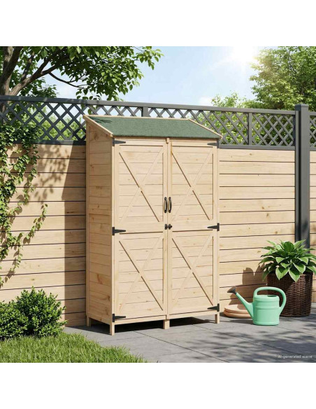 Capanno da Giardino Naturale 106 x 56 x 176,5 cm