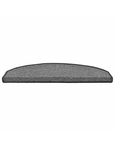 Tappetini per scale autoadesivi 15 pcs Grigio Scuro
