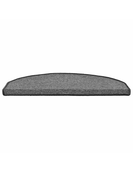 Tappetini per scale autoadesivi 15 pcs Grigio Scuro