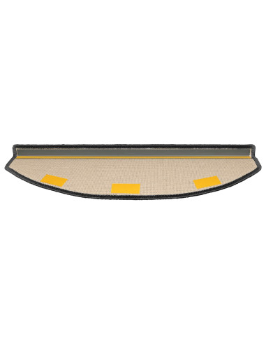 Tappetini per scale autoadesivi 15 pcs Grigio Scuro