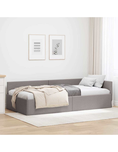 Cornice del letto ad angolo Talpa 90 cm x 200 cm Tessuto