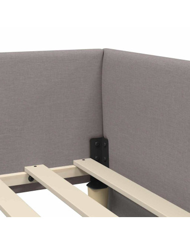 Cornice del letto ad angolo Talpa 90 cm x 190 cm Tessuto