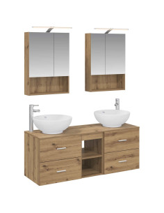 Set di mobili per il bagno 5 pcs Rovere Artigianale