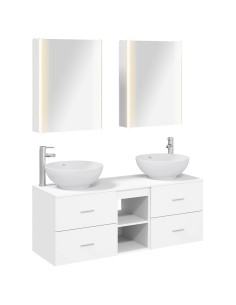 Set di mobili per il bagno 5 pcs Bianco