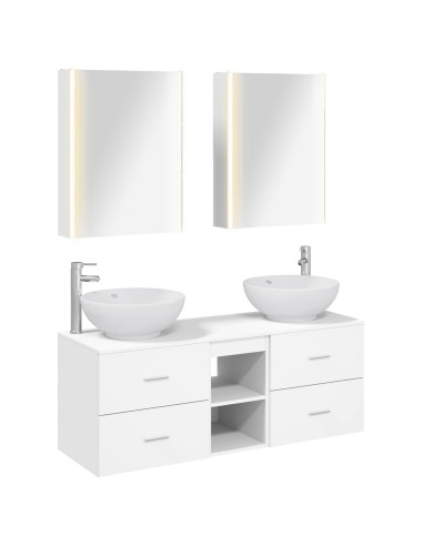 Set di mobili per il bagno 5 pcs Bianco