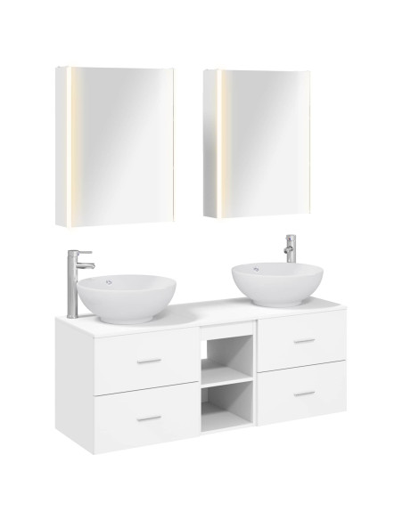 Set di mobili per il bagno 5 pcs Bianco