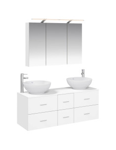 Set di mobili per il bagno 4 pcs Bianco