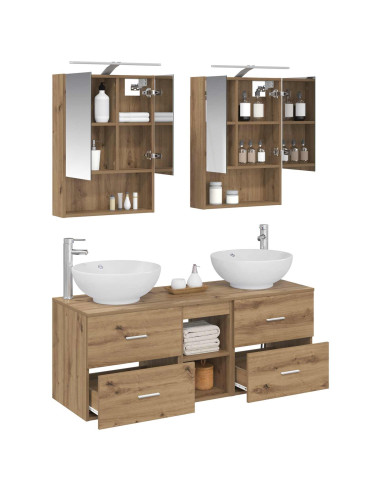 Set di mobili per il bagno 5 pcs Rovere Artigianale