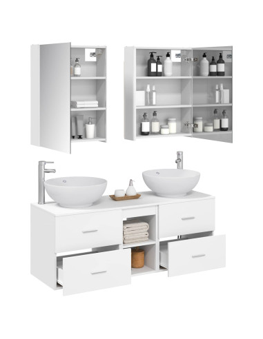 Set di mobili per il bagno 5 pcs Bianco