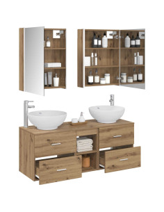 Set di mobili per il bagno 5 pcs Rovere Artigianale 2