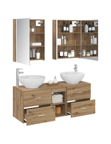 Set di mobili per il bagno 5 pcs Rovere Artigianale