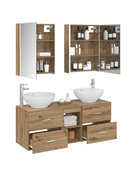 Set di mobili per il bagno 5 pcs Rovere Artigianale