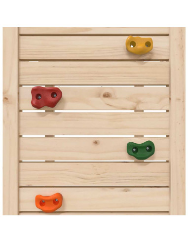 Set da Gioco 53x46,5x169 cm in Legno Massello di Pino