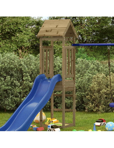 Torre da Gioco 52,5x46,5x206,5 cm in Legno di Pino Impregnato