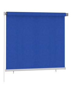 Tenda a Rullo per Esterni 160x140 cm Blu HDPE