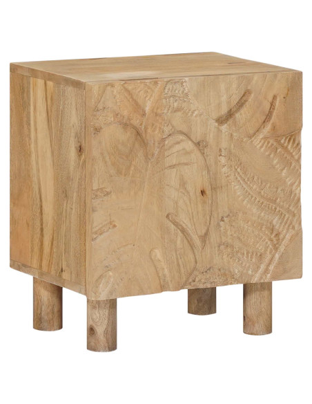 Comodino a muro fatto a mano Marrone Teak 40 x 30 x 45 cm