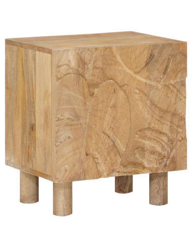 Comodino a muro fatto a mano Marrone Teak 40 x 30 x 45 cm