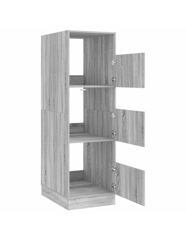Mobile da lavanderia con porta Grigio Sonoma 50 x 68 x 162 cm