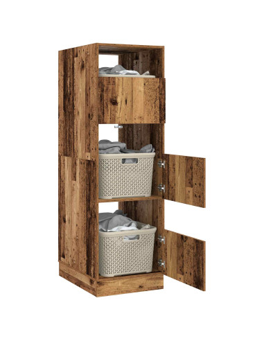 Mobile da lavanderia con porta Legno vecchio Legno multistrato