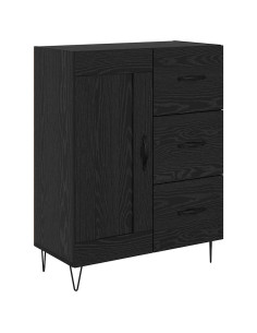 con cassetto Rovere nero 69.5 x 34 x 90 cm Legno multistrato 2