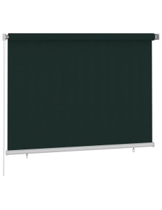 Tenda a Rullo per Esterni 200x140 cm Verde Scuro HDPE