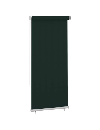 Tenda a Rullo per Esterni 100x230 cm Verde Scuro HDPE