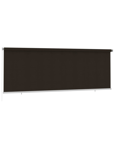 Tenda a Rullo per Esterni 400x140 cm Marrone HDPE