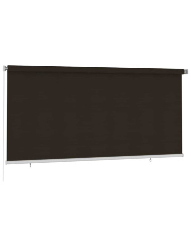 Tenda a Rullo per Esterni 300x140 cm Marrone HDPE