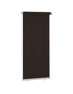 Tenda a Rullo per Esterni 100x230 cm Marrone HDPE